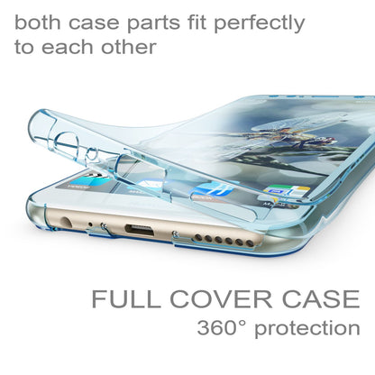 NALIA 360 Grad Handyhülle kompatibel mit Huawei Mate 10 Lite, Full Cover vorne hinten Doppel-Schutz, Dünn Ganzkörper Case Silikon Handytasche Transparenter Displayschutz Rückseite