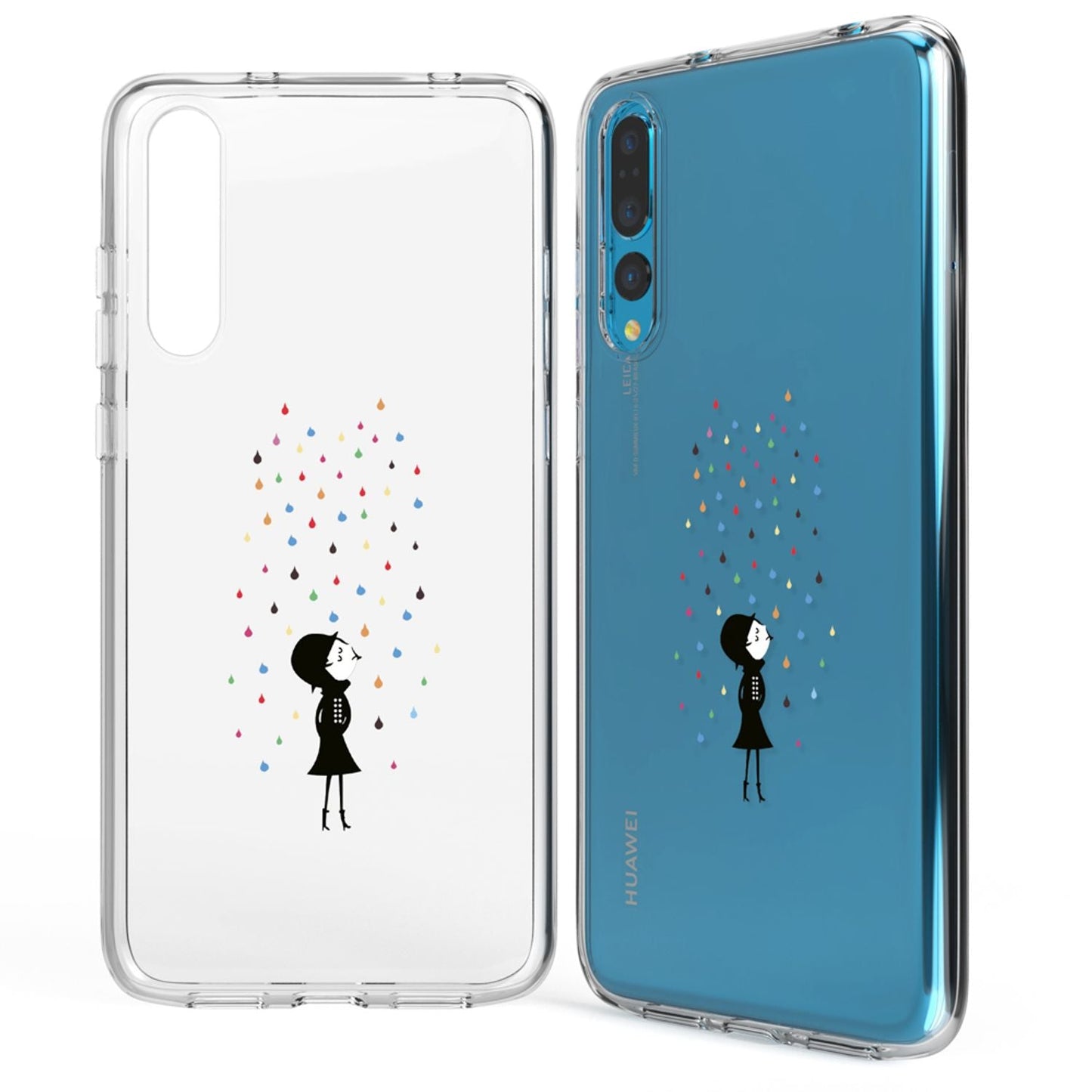 NALIA Handyhülle kompatibel mit Huawei P20 Pro, Slim Silikon Motiv Case Crystal Schutzhülle Dünn Durchsichtig, Etui Handy-Tasche Back-Cover Transparent Bumper