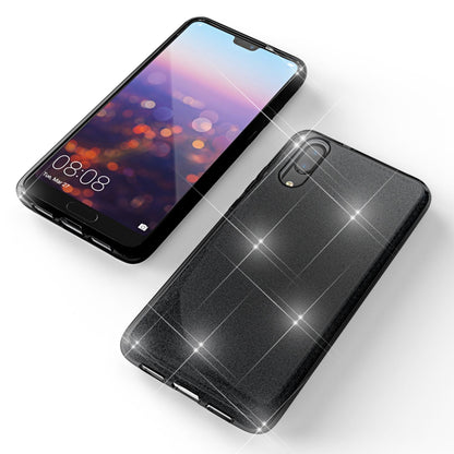 NALIA Glitzerhülle für Huawei P20 – Funkelnder Glitzer-Look & Grip – SHINEPOP (Silikon Case) – Marke aus Berlin