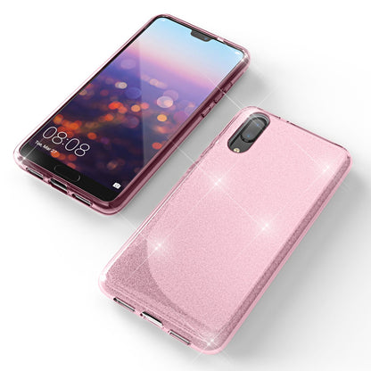 NALIA Glitzerhülle für Huawei P20 – Funkelnder Glitzer-Look & Grip – SHINEPOP (Silikon Case) – Marke aus Berlin