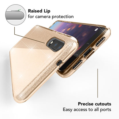 NALIA Glitzerhülle für Huawei P20 – Funkelnder Glitzer-Look & Grip – SHINEPOP (Silikon Case) – Marke aus Berlin