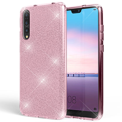 NALIA Glitzerhülle für Huawei P20 Pro – Funkelnder Glitzer-Look & Grip – SHINEPOP (Silikon Case) – Marke aus Berlin