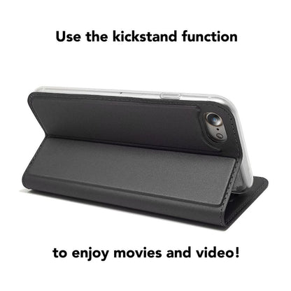 NALIA Klapphülle kompatibel mit iPhone SE 2022 / SE 2020 / 8 / 7, Flip Case Kunst-Leder Handyhülle Hard Cover Etui 360 Grad Hülle, Handy-Tasche Phone Book Bumper Wallet Klappbar