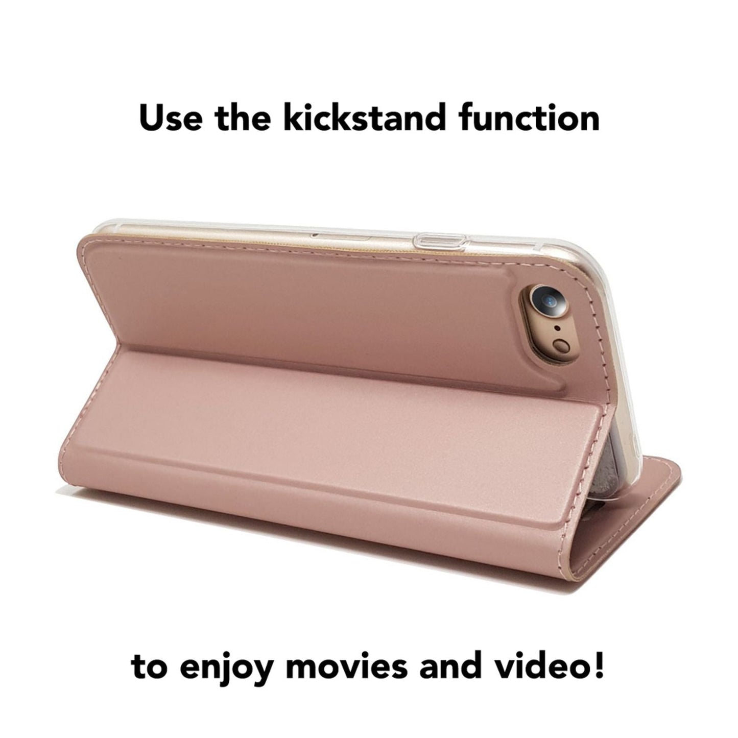 NALIA Klapphülle kompatibel mit iPhone SE 2022 / SE 2020 / 8 / 7, Flip Case Kunst-Leder Handyhülle Hard Cover Etui 360 Grad Hülle, Handy-Tasche Phone Book Bumper Wallet Klappbar