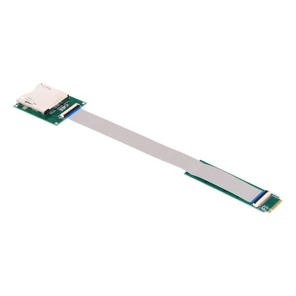 SYSTEM-S CFexpress Kabel 20cm Typ B Buchse zu NVME M-key M.2 NGFF Stecker Adapter in Grün