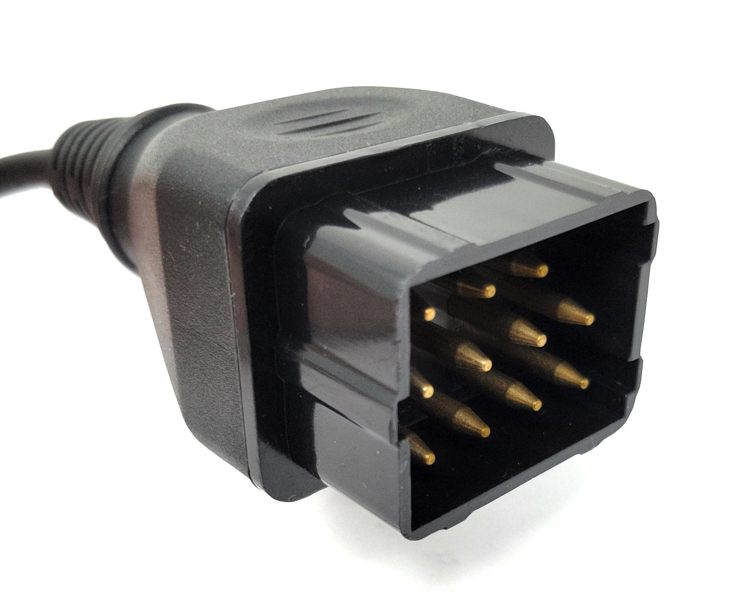 SYSTEM-S OBD Kabel 40 cm OBD 2 Buchse für Renault 12pin in Schwarz für Auto Diagnose