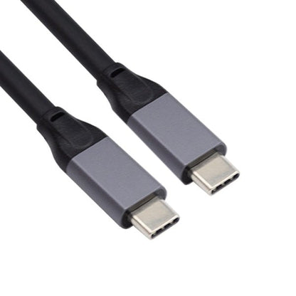 SYSTEM-S USB 3.1 Gen 2 Kabel 500 cm Typ C Stecker zu Stecker in Schwarz