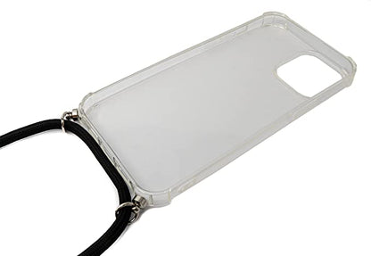 SYSTEM-S Schutzhülle aus Silikon mit Halsband in Transparent Hülle für iPhone 14