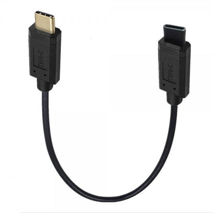 SYSTEM-S USB 3.1 Gen 2 Typ C Kabel 30 cm Stecker zu Stecker 10 Gbit/s 100W Kratz Schutz Winkel