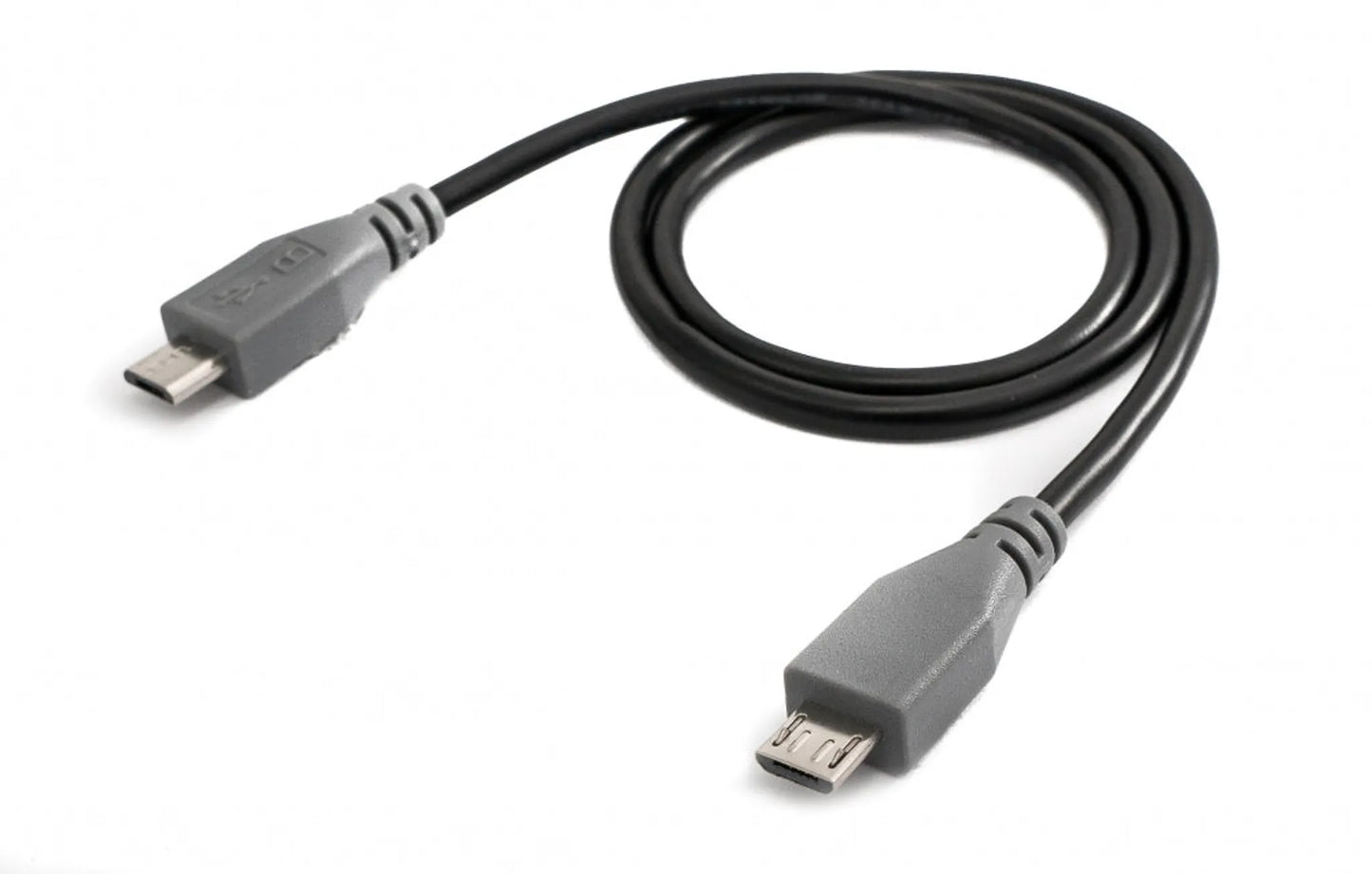 SYSTEM-S USB 2.0 Kabel 50 cm Micro B Stecker zu Stecker Adapter Schwarz