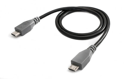 SYSTEM-S USB 2.0 Kabel 50 cm Micro B Stecker zu Stecker Adapter Schwarz