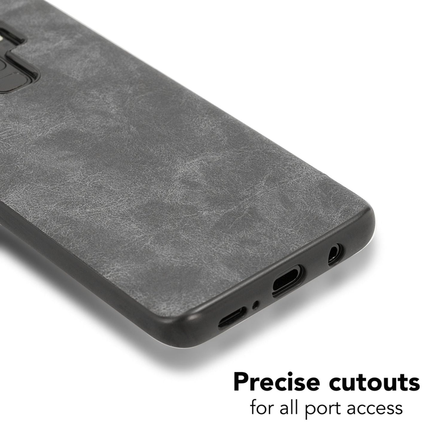 NALIA Kunstleder Handyhülle kompatibel mit Samsung Galaxy S9 Plus, stoßfeste Schutzhülle Case, Dünne Handyhülle Handy-Tasche, Slim Soft-Cover Backcover Phone Etui Bumper