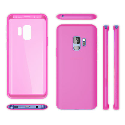 NALIA 360 Grad Handy Hülle für Samsung Galaxy S9, Full Cover Case Silikon Bumper