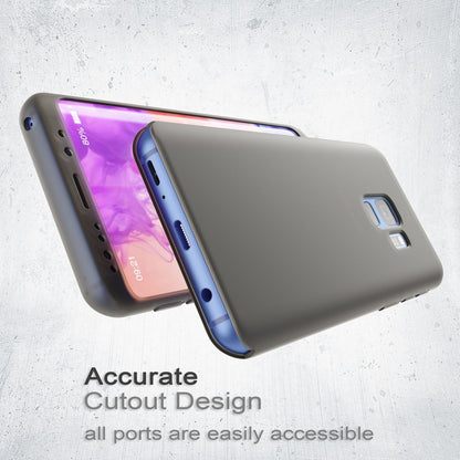 NALIA 360 Grad Handy Hülle für Samsung Galaxy S9, Full Cover Case Silikon Bumper
