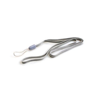 SYSTEM-S Neck Strap Lanyard with Loop in Grey for Smartphone MP3 Player