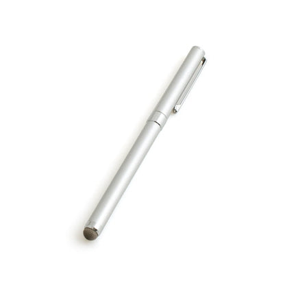 SYSTEM-S Stylus 2 in 1 Touch Pen Textile Fiber Tip for Smartphone Tablet