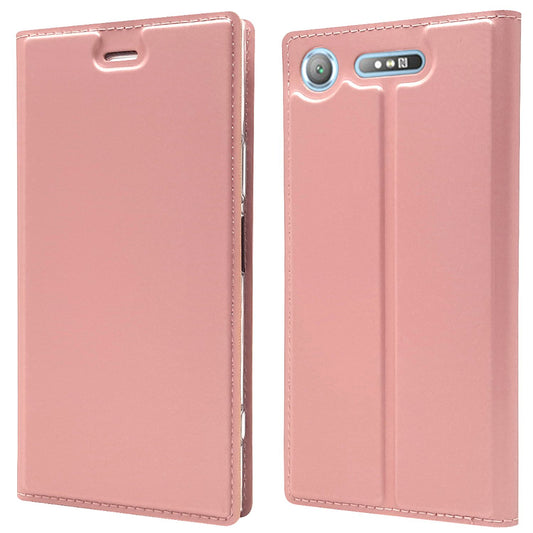 Sony Xperia XZ1 Hülle Flipcase von NALIA, Slim Kickstand Handyhülle Schutz
