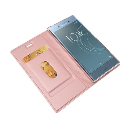 Sony Xperia XZ1 Hülle Flipcase von NALIA, Slim Kickstand Handyhülle Schutz