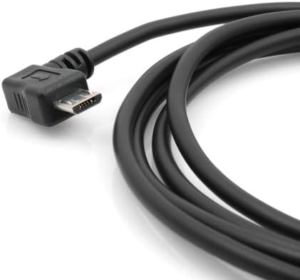 SYSTEM-S 2m meter Micro USB 2.0 Kabel gewinkelt 90 grad Winkelstecker (rechts/male) Datenkabel und Ladekabel