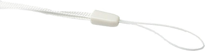 SYSTEM-S Neck Strap Lanyard with Loop in White for Smartphone MP3 Player