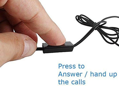 System-S Universal Inear Headset Kopfhörer mit Fernbedienung für Smartphone Handy Tablet PC