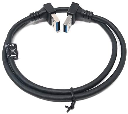 System-S USB Typ A 3.0 auf USB Typ A 3.0 Kabel Aufwärts gewinkelt 59 cm