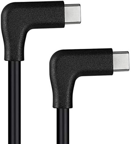SYSTEM-S USB 3.1 Gen 2 cable 5 m Type C male to male 2x angle in black