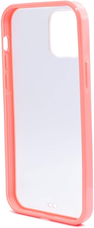 SYSTEM-S protective silicone case in pink transparent case compatible with iPhone 12 Mini