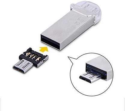 System-S USB OTG On The Go Adapter 2.0 Typ A (male) zu Micro (male) Konverter für Speichersticks