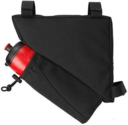 SYSTEM-S Fahrrad Tasche mit Flaschenhalter Befestigung in Schwarz Weiß
