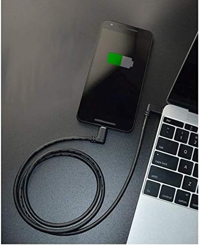 SYSTEM-S USB 3.1 Gen 2 cable 5 m Type C male to male 2x angle in black