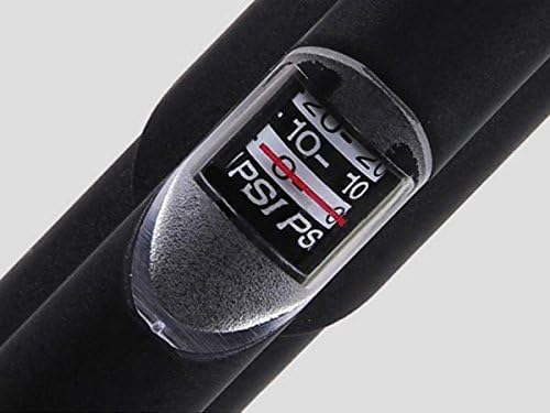 System-S bicycle air pump for check valves with pressure indicator black 