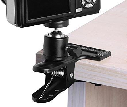 System-S Mini Stativ Klammer Befestigung Halter Holder Kugelkopfgelenk 360° Rotation mit 1/4 Gewinde
