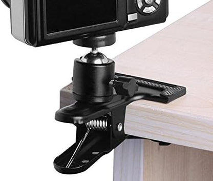 System-S Mini Stativ Klammer Befestigung Halter Holder Kugelkopfgelenk 360° Rotation mit 1/4 Gewinde