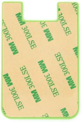 System-S 10x Smartphone Card Holder Silicone Case Card Case in Green 