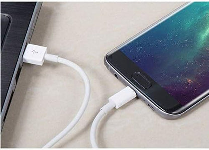 SYSTEM-S USB 3.1 Kabel 2 m Typ C Stecker zu 2.0 Typ A Stecker in Weiß