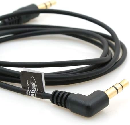 System-S 3-pole 2x 3.5 mm jack audio stereo AUX headset cable extension with 90° angled plug 100 cm