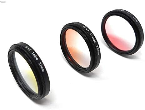 SYSTEM-S Farbfilter Set 37 mm 8 Stück mit Übergang Farbe Filter für Fotografie