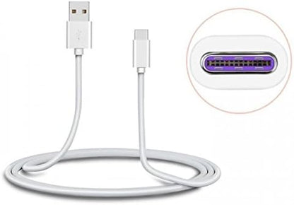 SYSTEM-S USB 3.1 Type C (male) to USB Type A 2.0 (female) fast charging cable 25W-5V-5A data cable charging cable 100 cm