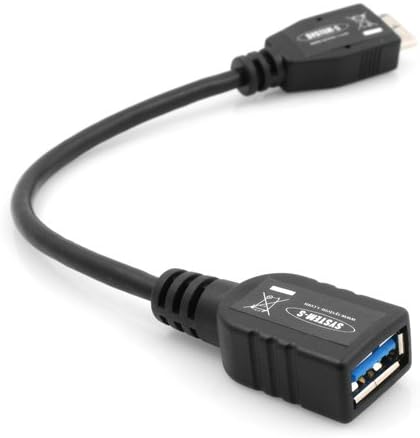 System-S Micro USB 3.0 OTG Host Adapter Kabel On-the-go 12 cm