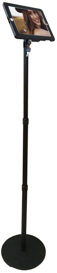 System-S Boden Ständer Halter Abschließbar für Tablet von 26, 5 cm - 37, 5 cm Bildschirmdiagonale schwarz
