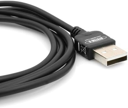 SYSTEM-S 2m meter Micro USB 2.0 Kabel gewinkelt 90 grad Winkelstecker (rechts/male) Datenkabel und Ladekabel
