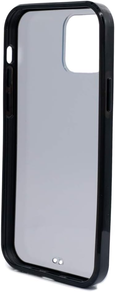 SYSTEM-S Schutzhülle aus Silikon in Schwarz Transparent Hülle kompatibel mit iPhone 12 Pro