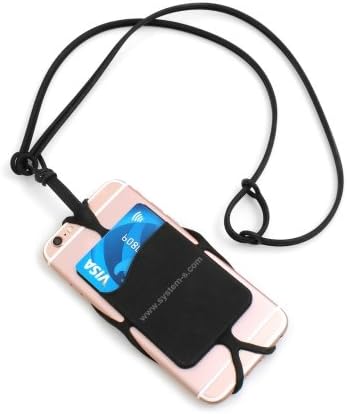 SYSTEM-S Smartphone Halsband Umhängeband Trageband von System-S in Schwarz