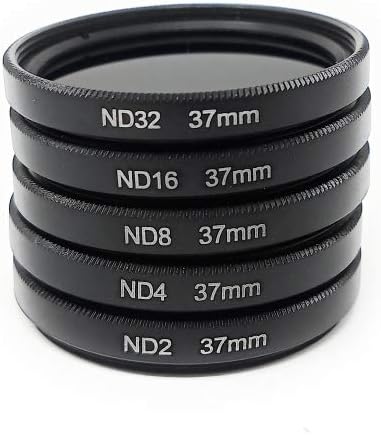 SYSTEM-S ND Filter 37 mm Set Neutraldichtefilter Graufilter mit Hülle für iPhone 11 Pro