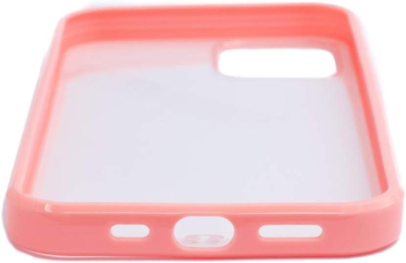 SYSTEM-S Schutzhülle aus Silikon in Pink Transparent Hülle kompatibel mit iPhone 12 Pro