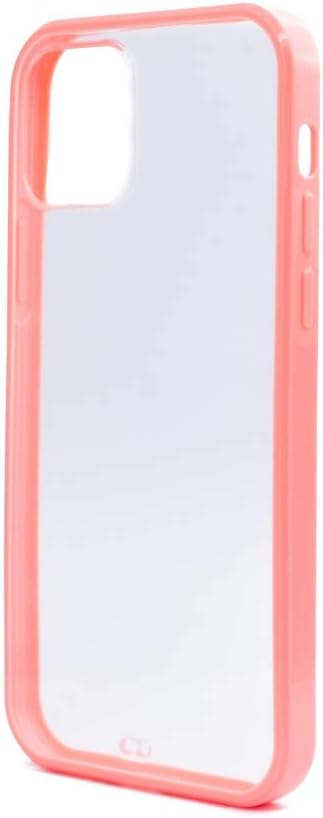 SYSTEM-S protective silicone case in pink transparent case compatible with iPhone 12 Mini