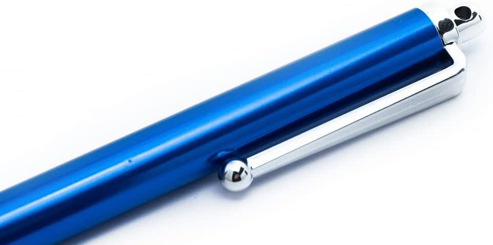 SYSTEM-S Touchpen Stylus in Blau aus Aluminium für Tablet Smartphone Laptop