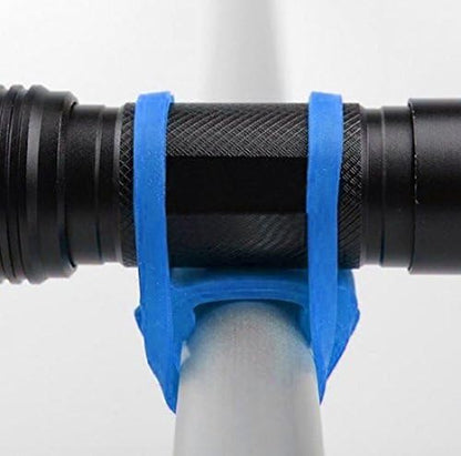 System-S Silikonband Fahrrad-Licht Halterung Befestigung Taschenlampen Halter