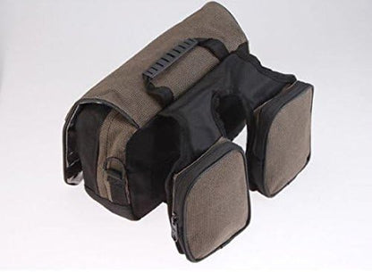 System-S Multifunktions- Fahrradtasche Lenkertasche Fahrradhalterung Fahrradtasche Schultertasche in Schwarz-braun